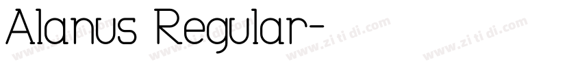 Alanus Regular字体转换